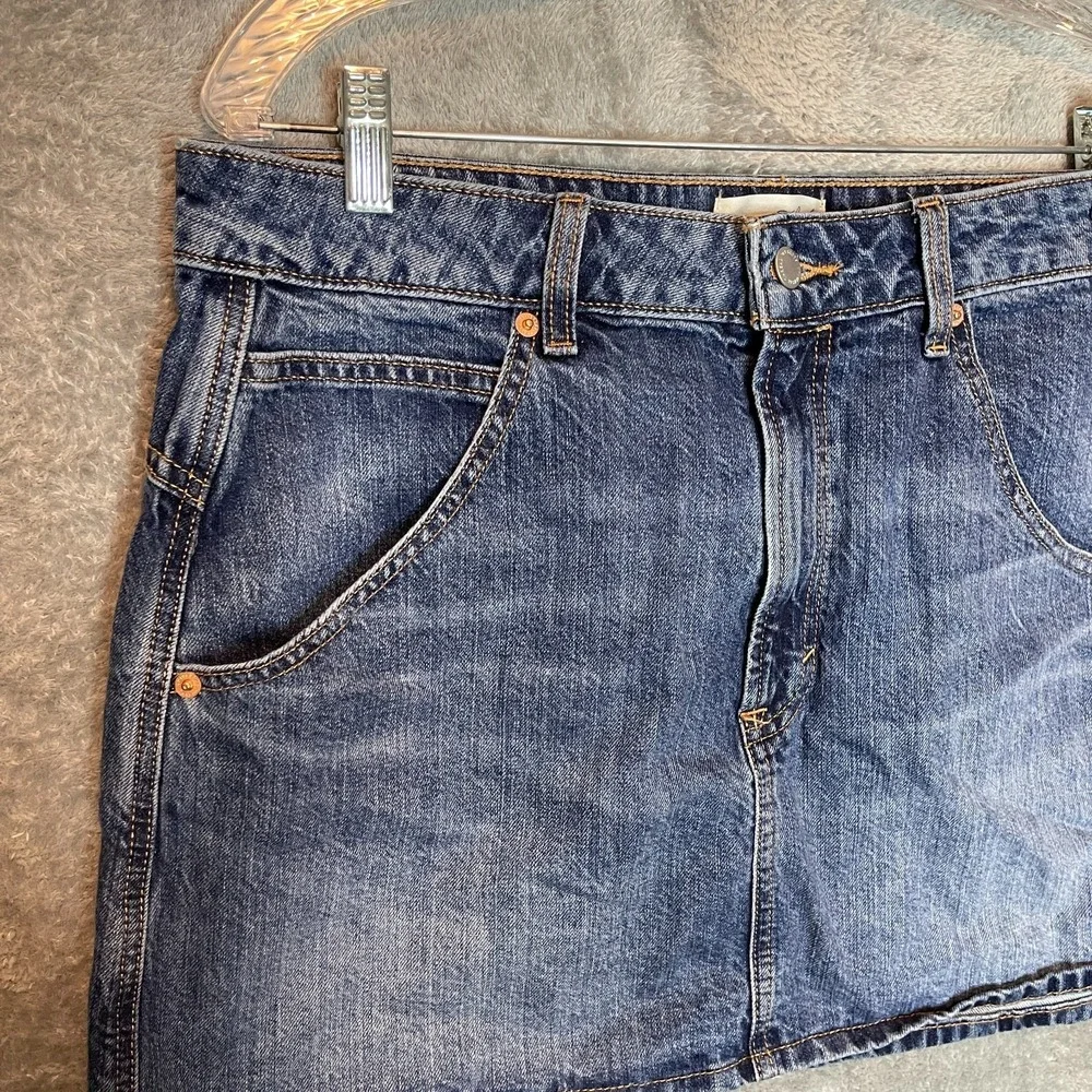 Universal Thread Women Denim Mini‎ Skirt 12 Bareback Y2K 90s Grunge Indie Sleaze
